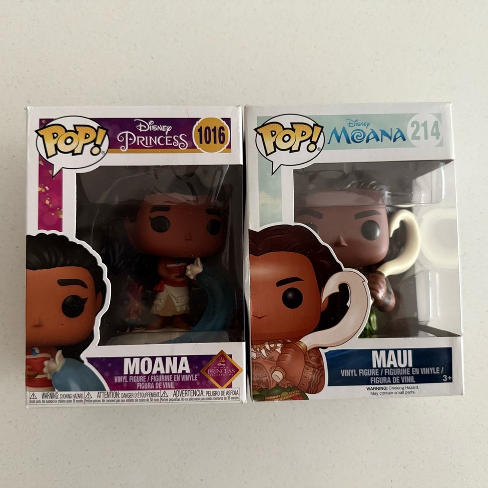 Funko Moana and Maui Vinyl Figures -